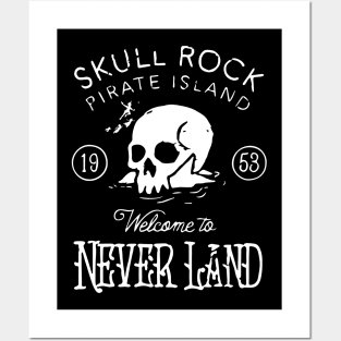 Skull rock pirate island Welcome to never land Posters and Art